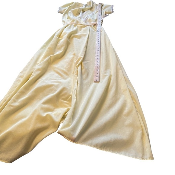 Edward Saykaly Vintage Yellow Nighty Set/Boudoir-Size Small - Picture 4 of 16